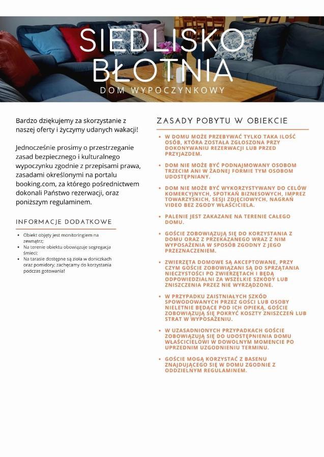 Вілла Siedlisko Blotnia Mierzeszyn Екстер'єр фото